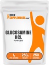 BulkSupplements.com Glukosamiini HCl Powder - Glukosamiini Supplement, Joint Support Supplement - Gluteeniton, 1 g per tarjoilu, 250g (8.8 oz) (Pakkaus 1)
