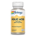 SOLARAY Foolihappo - B9-vitamiini Foolihappo täydentää, prenataali vitamiini - verisolujen kehityksen tuki - Vegan, Lab todennettu, 60 päivän takuu - 100 tarjoilua, 100 VegCaps