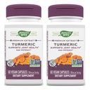 Nature's Way Turmeric Max Potency Premium Extract - Turmeric Supplement for Joint Support* - kanssa Turmeric Extract - miehille ja naisille - Gluteeniton - 60 vegaaninen kapseli (Pakkaus 2)