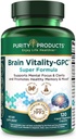 Puhtaus Tuotteet Aivojen Vitality-GPC Super Formula Acetyl L-Carnitine HCI + Alpha GPC + Fosfatidlyseriini - Tukee normaalia keskittymistä ja mielen kirkkautta - 120 Caps