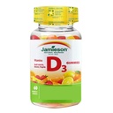 Jamieson D-vitamiini Gummie 1000 IU - Oranssi, mansikka, sitruuna, 60-vuotias