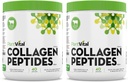 Plantvital Pure Collagen Peptides Powder - 100% Ruoho ruokittu Collagen Powder - Ei-GMO, Paleo Friendly - Ratkaiseva, Mautonta, Valmistettu USA. 40 Tarjoiluja 400g - Pakkaus 2