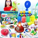 UNGLINGA 100+ Science Lab Experiments Kit lapsille, S.T.E.M Project Activities Koulutus syntymäpäivälelut Lahjat pojille Tytöt, Kemiasetti, Gems Dig, Volcano, Glowing Worms
