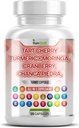 Tart Cherry Extract Kapselit 20 000mg Turmeric 8000 mg Moringa 4000 mg Cranberry 2000mg Chanca Piedra Selleri Quercetin ACV Granaattiomena L Selenometioniini - Uric tasot - 120 Ct