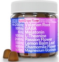 SHIZAM Valerian juuri kamomilla Gummies, Aid for Rauhoitu ja stressi lapsille ja aikuisille, Kapselit Tincture Extract Drops Pillerit Chewables Tea Liquid Alt, Supplement, Valarian Roots Organic Sleep 500mg Herb