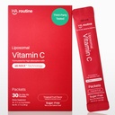 Liposomaalinen C-vitamiinijauhe, sokeriton aromiton Packets aikuisille, 500 mg On-Go Immune Support Supplement, Tehokas antioksidantti, energia Booster- 30x Packets, Tropical Fruit Flavor