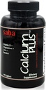 Saba Calcium Plus - Luun vahvuus - Kalsium, magnesium, kalium, D-vitamiini, Sinkki, Betaiini - GMO, soija, Gluteenittomat ainesosat - Koko elintarvikkeiden täydennysosa luun terveys, immuuni - 90 Caplets