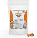 Kurkuma, inkivääri, bioperine Black Pepper, 95% Curcuminoids, 95% Standardoidut Curcuminoids & Bioperine for Potency & Absorption, Tumeric Supplement, Made in USA - 100 Kasviskapselit