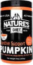 Nature's Diet Lemmikki Kuivattu Kurpitsajauhe Ruoansulatustuki Natural Firm Jakkara, Säännöllisyys (16 oz = 53 Tarjoukset)