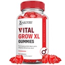 Justized Laboratories Vital Grow XL Performance Gummies 1000MG Advanced Formulated with ACV Pomegranate Beet Juice Powder B12 Vegan Non GMO 60 Gummys
