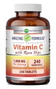 Hämmästyttävä Formula C-vitamiinia Rose HIPS-lisä . 1000 Mg... 240 tablettia...