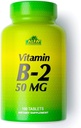 ALFA-VITAMIINIT B2-vitamiini (Riboflaviini) 50 mg täydennysosa, tukee energian tuotantoa, ihoa, silmät ja kognitiivinen terveys, ei-muuntogeenisiä organismeja, gluteeniton, ravintolisä päivittäisen terveyden ja hyvinvoivan 100 tablettia
