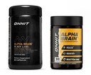 ONNIT Premium Alpha Brain Bundle - Nootropic Brain Supplement (90 Ct) + Black Label Citicoline Mielen nopeus, Huomio & Kognitiivinen tuki täydentää (80 Ct) - edistää keskittymistä, keskittymistä ja muistia