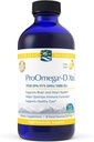 Nordic Naturals ProOmega-D Xtra Liquid, Lemon Flavor - 8 oz - 3400 mg Omega-3 + 1000 IU D3 - High-Potency Fish Oil - EPA & DHA - Brain, Eye, Heart, & Immuno Health - non-GMO - 48 Servings