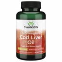 Swanson Cod Liver Oil - Wellness Supplement Promoting Bone, Skin Health, Vision Support & Immunomy System Function w / Korkea Imeytyminen A-vitamiini - (180 Softgels, 350 mg Each)