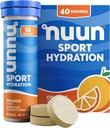 Nuun Sport: Electrolyte Drink Tabletit, Oranssi, 10 Lukumäärä (Pack of 4)