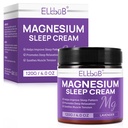 Magnesium Cream for Sleep - Rikastettu Almond Oil, Lavender, ja E-vitamiini syvä rentoutumista - Natural Magnesium Lotion ihon ravintoa ja nopea imeytyminen - Lavender