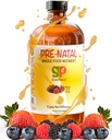 Naisten orgaaninen nestemäinen prenataalinen vitamiini - Natal Iron & Folate, Prenataali monivitamiini naisille, naisten prenataalinen monivitamiini, vegaaninen prenataali Halal Kosher Friendly Prenatal Vitamiine, 32