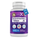 Genex Formula Resveratrol 1500 mg täydentää terveenä ikääntyminen NSF Certified for Safety, Quality & Label Tarkkuus 