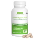 Igennus High Strength Ashwagandha Stress Relief Complex, L-Theanine & Magnesium & KSM-66 Root Extract Adaptogens, Methylated B Vitamiines, Rauhoitu ja unen tuki, puhdas etiketti, 60 nopeasti toimivat kapselit
