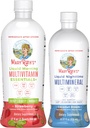MaryRuthin nestemäinen aamun monivitamiini (mansikka) & nestemäinen yöajan multimineral (Coconut, 15oz) 