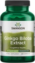 Swanson Ginkgo Biloba Extract 24% 60 Milligrammaa 240 kapselia