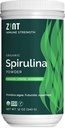 Zint Spirulina Powder, Organic (12 oz): Premium Immunosupport Supplement, Blue-Green Algae, Immuniteetti Booster, Ei-Ir säteilytetty Vegaaniproteiini