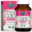 Life-vitamiinin koodi Raw B-12-30 kapselit, 1000 mcg Koko ruoka B12 Metyylikobalamiini energia, Vegan Methylcobalamin Vitamiini Plus Probiootit ja entsyymit, Gluteenittomat lisäravinteet