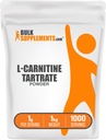 BulkSupplements.com L-Carnitine Tartrate Powder - Aminohappojauhe, Carnitine Supplement - aromiton & Gluteeniton, 1 g per tarjoilu, 1kg (2,2 lbs) (pakkaus 1)