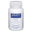Puhdasta Kapseleita CoQ10 120 mg - Coenzyme Q10-lisä sydämen terveyttä, energiaa, antioksidantteja, aivojen ja muistin terveys - soluterveyden, kognition ja kardiovaskulaarinen tuki* - 60 kapselia