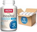 Jarow Formula Inositol 750 mg, ravintolisä, maksan tuki soluihin ja yleinen hyvinvointi, 100 kasviskapselit, jopa 100 päivän tarjonta (pakkaus 12)