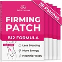 Kiinnostava B12 Patchs (Pack of 36) - 100% Natural Vitamiini Patchs naisille, energia & kehon tuki, Self-adhesive Läpinäkyvä Patchs - parannettu Formula