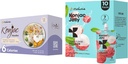 Hethstia Konjac Jelly Lychee Flavor with Collagen Peptides 10 Packs and Konjac Noodles Lajike Gluteeniton 12 Packs Low Calorie, Keto, Sokeriton, Terveellinen Ruoka