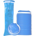 HCS Bulk Emesis Bags Kertakäyttöiset - Premium, Hospital Grade, Aikuiset & Lapset - Oksennuspussit Kertakäyttöiset autolle, matkalle, kotikäyttöön - Heitä, oksenna - 144, vahva (40 fl oz)