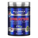 ALLMAX Essentials CREATINE - 1000 g jauhe - parantaa suorituskykyä ja harjoittelua intensiivisyys - Vegan & Gluteeniton - 200 tarjoilua