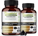 Premium Himalayan Shilajit Kapselit Potent Shilajit Rich Trace Mineral & Fulvic Acid Korkea Korkeus Sourcing. Uutettu perinteisesti kaikki luonnolliset nonGMO Ei Stearate Ei riisijauhoa (Pack of 2)