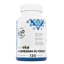 PlantVital Magnesium Glycinate 200 mg 120 kapselia - korkea imeytyminen, ei-GMO, Vegaani, Gluteeniton - tukee normaalia unta, lihasten ja hermojen toimintaa, normaali sydämen ja luun terveys, auttaa tunnetta rauhoittaa ja rentoutua