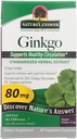 Luonnon vastaus Ginkgo Leaf Kasvissyöjä Kapselit, 60 Count