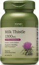GNC Herbal Plus maito Thistle 1300mg täydentää, extra vahvuus, kasvissyöjä, tukee terve maksan toiminta, 60 tarjoilut