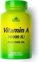 ALFA VITAMIINIT - A-vitamiini - Fish Liver Oil 10 000 IU - Päivittäinen ravintolisä auttaa tukemaan Vision, iho ja immuunijärjestelmä - 100 Softgels