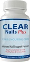 Clear Nails Plus pillereitä täydentää - Advanced ainutlaatuinen hiusten kasvua vitamiineja ja kivennäisaineita Biotiini - Gluteeniton 60 kapselia - Hiusten Lash iho ja kynnet Extra vahvuus Formula kasvu Booster