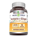Amazing Formula Turmeric Curcumin & Inkivääri BioPerine Supplement 