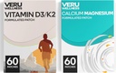 Bone Health Complete Duo Lifestyle Patchs Vita D3/K2, Kalsium Magnesium - Self Adhesive Time Release Uutinen paikka, 8-10 tuntia (60 päivän tarjonta)