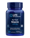 Life Extension No Flush Niacin, B3 for Heart Health, Cholesterol & Energy Support, Ei-GMO, Gluteeniton, 100 kapselia