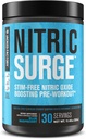 Jacked Factory Nitric Surge Stim Free Pre Treout Powder - Kofeiiniton typpioksidi täydentää w/Con-Cret Creatiini, L Sitrulli, & GlyserKoko GlyserSize Glyseroli - Sininen Vadelma, 30 Tarjoilu