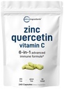 Mikro-aineet Kvarcetiini C-vitamiinilla ja sinkkillä, 240 kapselia Quercetin 500 mg, C-vitamiini 500 mg, Sinkki 50 mg (pikolinaatti, sitraatti, Glycinate, Glukonaatti)