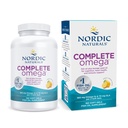 Nordic Naturals Complete Omega, Lemon Flavor - 180 pehmeää geeliä - 565 mg Omega-3 - EPA & DHA lisätyn GLA - terve iho, kognitio, & positiivinen mieliala - ei GMO - 90