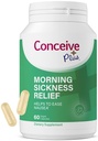 CONCEIVE PLUS Aamun sairauspäiväraha - puhdas kuivattu inkiväärijauhe - Pahoinvointi, liike- ja vatsavaivat raskauden aikana - välttämätön äitien odottamiseen - ei-muuntogeeniset organismit - 60 vegaaninen kapseli