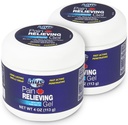 Blue Goo Pain Relieving geeli takaisin, kaula-, lihas-ja nivelkipu, nopeatoiminen jäähdytys ja rauhoittava helpotus 100% Pure Emu Oil, 4 oz (2 pakkaus)