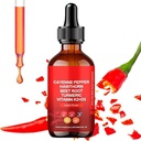Aeloro Cayenne Drops, Aeluro Cayenne Pepper Extract, 60 ml Cayenne Pepper Drops, Cayenne Pepper Liquid Drops Metabolia Boost